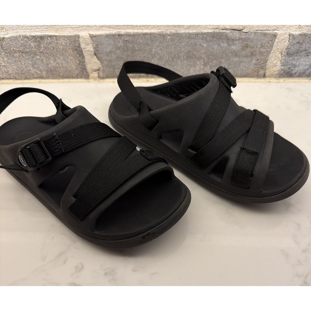 Chaco Chillos Sport Sandals Kids Size 5 Black Back Heel Strap